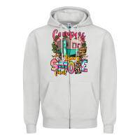 Dove Grey campers have smore fun Zipper Hoodie - RanaPortraitStore