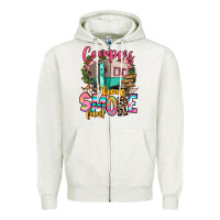 Oatmeal Heather campers have smore fun Zipper Hoodie - RanaPortraitStore