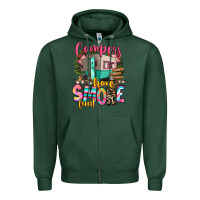 Sports Green campers have smore fun Zipper Hoodie - RanaPortraitStore