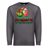 Charcoal Heather sweet sweet summer Premium Sweatshirt - CowhideDigitalArt
