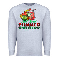 Heather Grey sweet sweet summer Premium Sweatshirt - CowhideDigitalArt