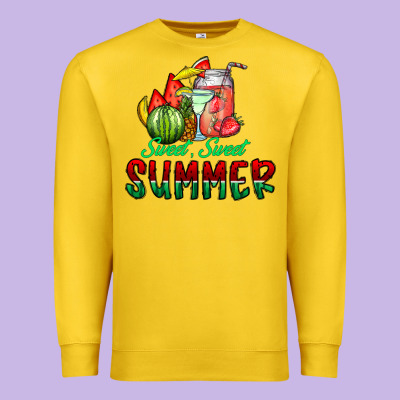 Sweet Sweet Summer Premium Sweatshirt Designed By Cowhidedigitalart