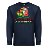 Navy sweet sweet summer Premium Sweatshirt - CowhideDigitalArt