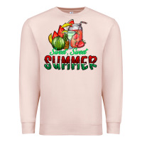 Pale Pink sweet sweet summer Premium Sweatshirt - CowhideDigitalArt