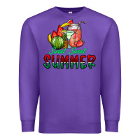Purple sweet sweet summer Premium Sweatshirt - CowhideDigitalArt