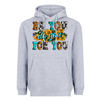 Heather Grey be you do you for you Heavyweight Hoodie - Zillion Design Studio