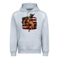 Heather Grey bucking bronco Urban Hoodie - Jasminsmagicworld