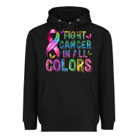 Black fight cancer in all colors Heavyweight Hoodie - texasbilliewilder