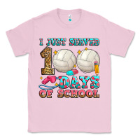 Bubblegum Pink i just served 100 days of school volleyball Classic Tee - Zillion Design Studio