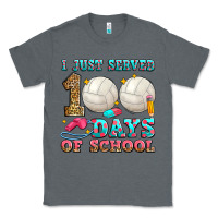 Charcoal Heather i just served 100 days of school volleyball Classic Tee - Zillion Design Studio