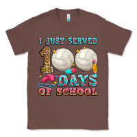 Chestnut i just served 100 days of school volleyball Classic Tee - Zillion Design Studio