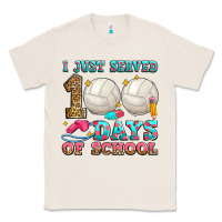 Natural i just served 100 days of school volleyball Classic Tee - Zillion Design Studio
