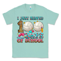 Seafoam i just served 100 days of school volleyball Classic Tee - Zillion Design Studio