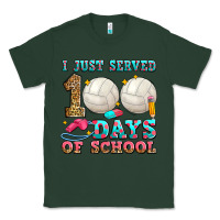 Sports Green i just served 100 days of school volleyball Classic Tee - Zillion Design Studio