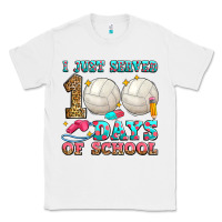 White i just served 100 days of school volleyball Classic Tee - Zillion Design Studio