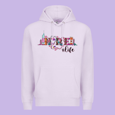 Nurse Life Premium Hoodie Designed By Barkaloodesign