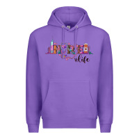 Purple nurse life Premium Hoodie - BarkalooDesign