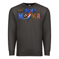 Smoke american mama thunderbolt Premium Sweatshirt - HRA Design Shop