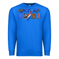 True Royal american mama thunderbolt Premium Sweatshirt - HRA Design Shop