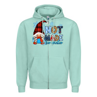 Seafoam not made for winter with gnome Zipper Hoodie - Zillion Design Studio