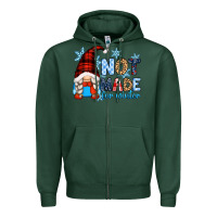 Sports Green not made for winter with gnome Zipper Hoodie - Zillion Design Studio