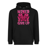 Black never give up cancer Heavyweight Hoodie - texasbilliewilder