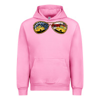 Fuchsia Pink bus driver american sunglasses Urban Hoodie - Jasminsmagicworld
