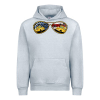 Heather Grey bus driver american sunglasses Urban Hoodie - Jasminsmagicworld