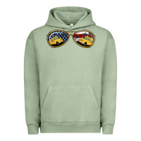 Pigment Oil Green bus driver american sunglasses Urban Hoodie - Jasminsmagicworld