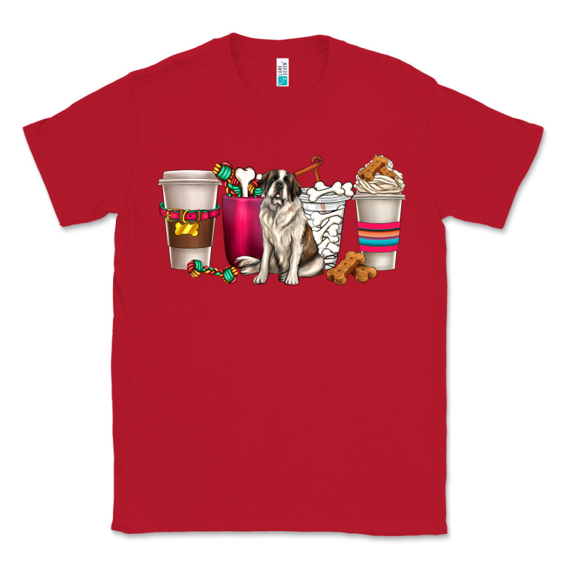 St. Bernard Dog Coffee Cups Classic Tee by texasbilliewilder | Teevron
