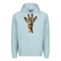 Blue Mist giraffe head Premium Hoodie - LillyAllenDesigns