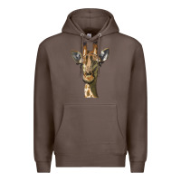 Coffee giraffe head Premium Hoodie - LillyAllenDesigns