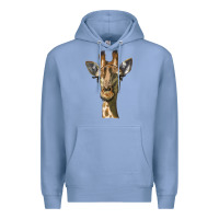 Colony Blue giraffe head Premium Hoodie - LillyAllenDesigns