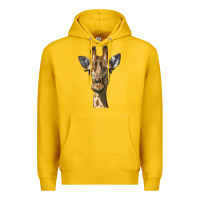 Lemon giraffe head Premium Hoodie - LillyAllenDesigns