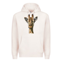 Pale Pink giraffe head Premium Hoodie - LillyAllenDesigns