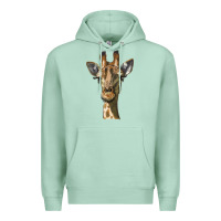 Seafoam giraffe head Premium Hoodie - LillyAllenDesigns