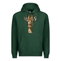 Sports Green giraffe head Premium Hoodie - LillyAllenDesigns