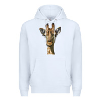 White giraffe head Premium Hoodie - LillyAllenDesigns