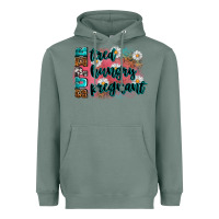 Sage super tired super hungry super pregnant Heavyweight Hoodie - Zillion Design Studio