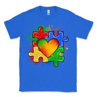 True Royal autism puzzle pieces heart Classic Tee - Zillion Design Studio