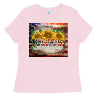 Bubblegum Pink patriotic mawmaw tumbler Ladies Tee - BarkalooDesign