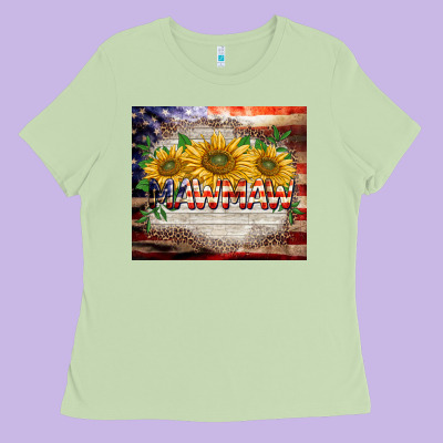 Patriotic Mawmaw Tumbler Ladies Tee Designed By Barkaloodesign