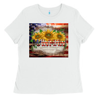 White patriotic mawmaw tumbler Ladies Tee - BarkalooDesign
