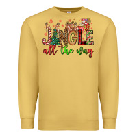Antique Gold jingle all the way Premium Sweatshirt - FaDigitalArtStudio