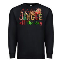 Black jingle all the way Premium Sweatshirt - FaDigitalArtStudio