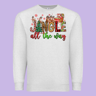Jingle All The Way Premium Sweatshirt Designed By Fadigitalartstudio