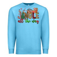 Ocean Blue jingle all the way Premium Sweatshirt - FaDigitalArtStudio