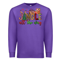 Purple jingle all the way Premium Sweatshirt - FaDigitalArtStudio