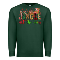 Sports Green jingle all the way Premium Sweatshirt - FaDigitalArtStudio