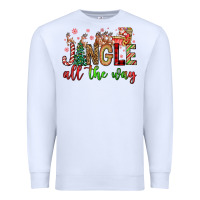 White jingle all the way Premium Sweatshirt - FaDigitalArtStudio